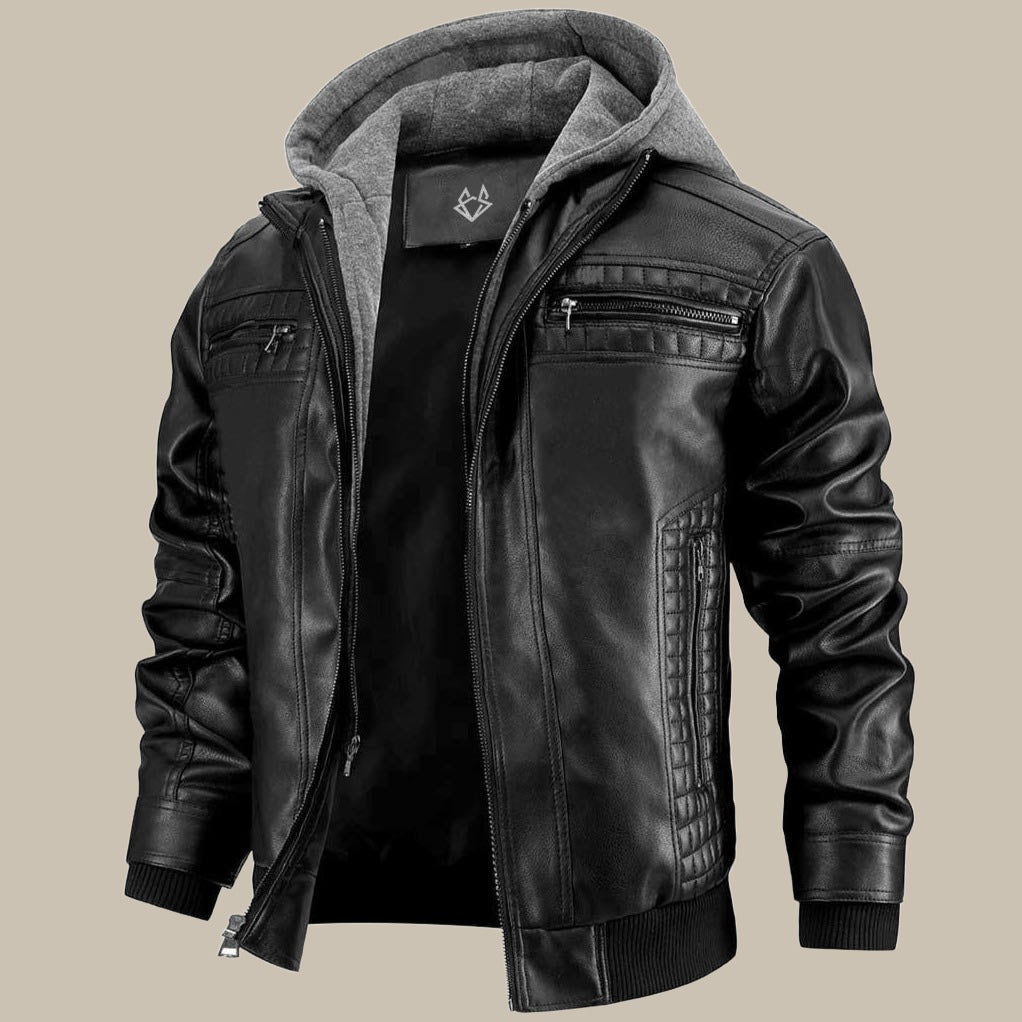 Veste en cuir pour homme Daan - 1