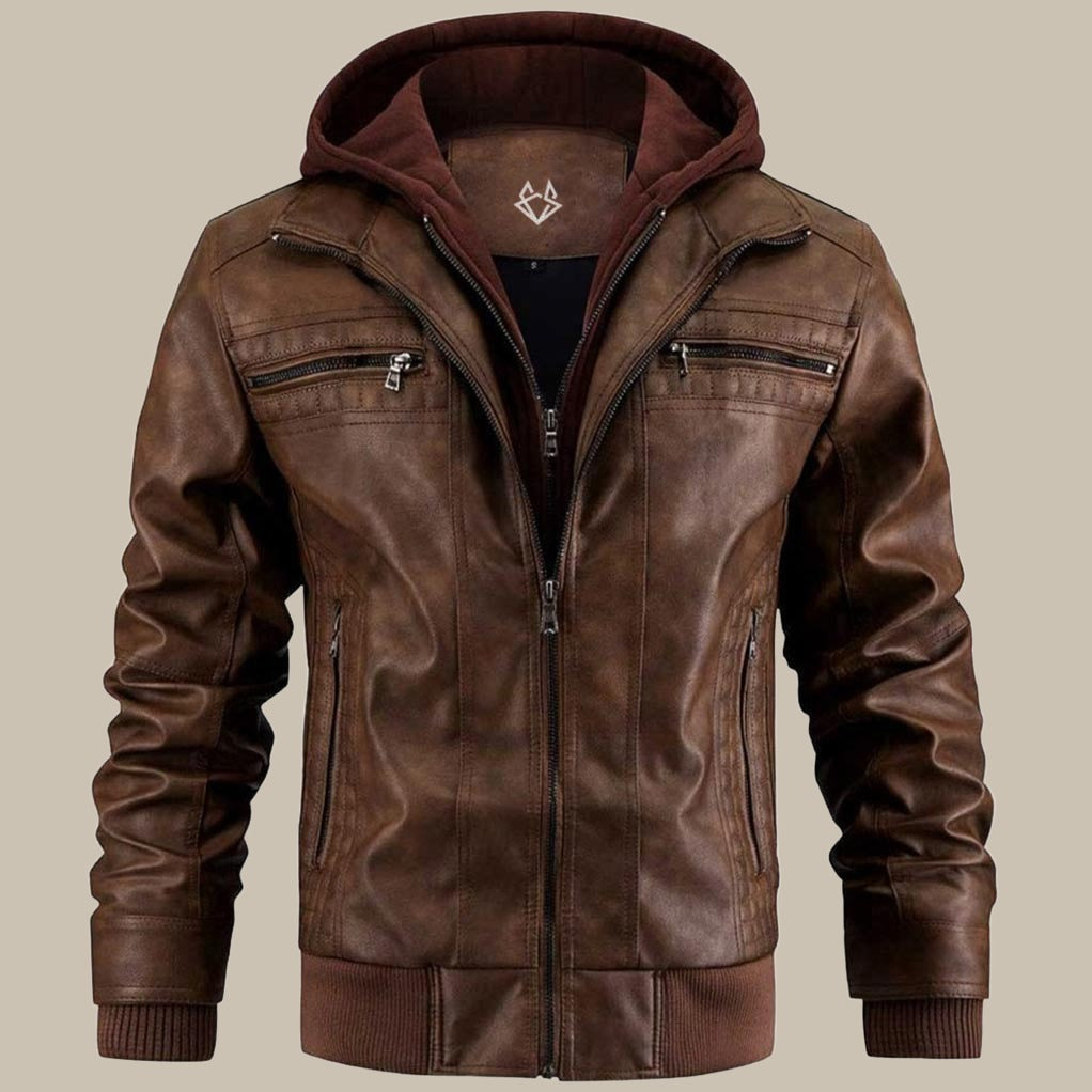 Veste en cuir pour homme Daan - 3