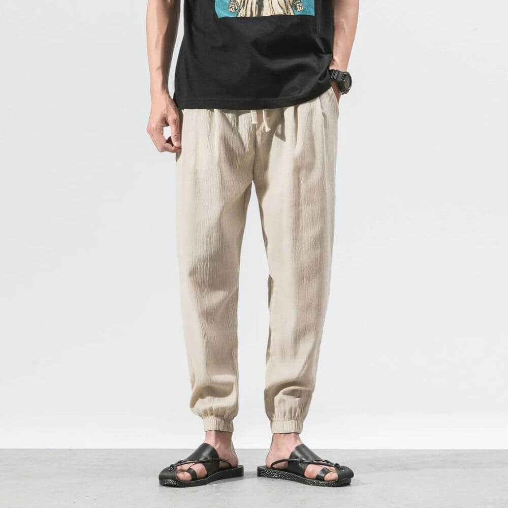 Pantalon confort japonais – Streetwear ample pour homme