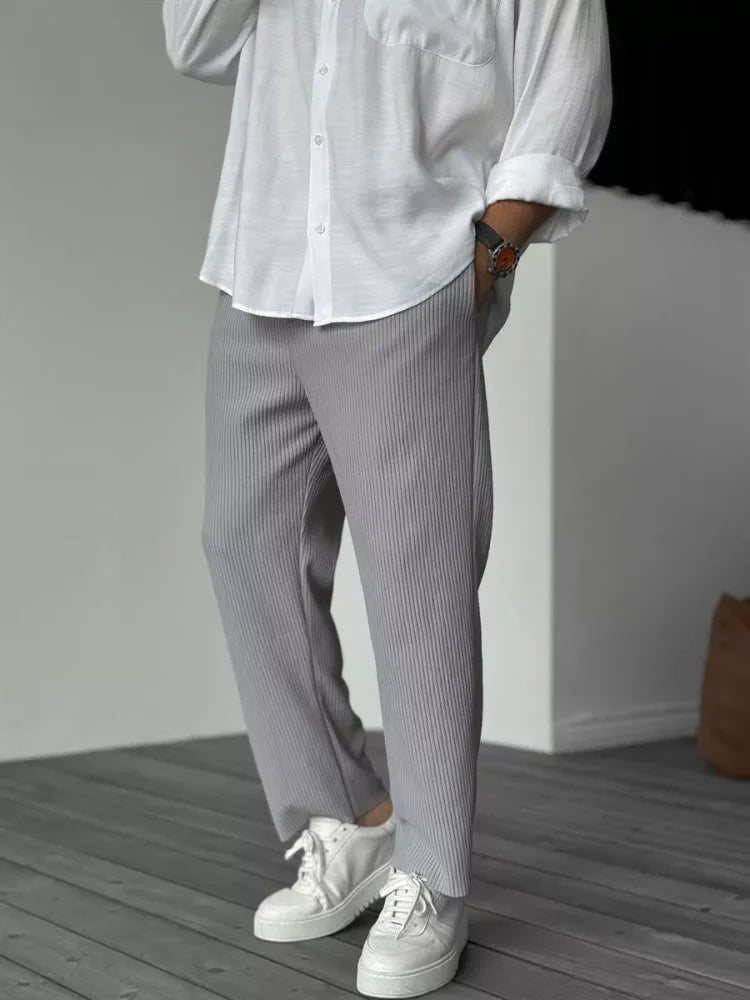Pantalon habillé luxe doux – Élégance quotidienne pour homme