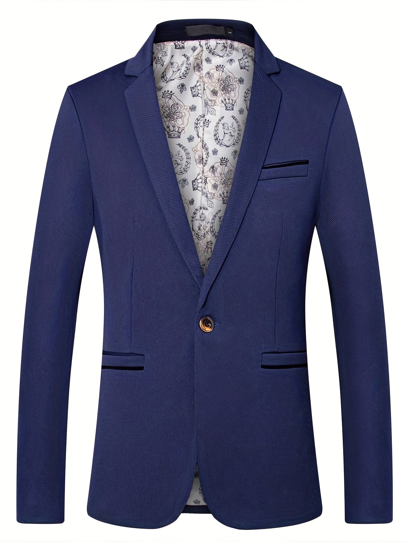 Blazer sur mesure à un bouton pour homme – Coupe élégante