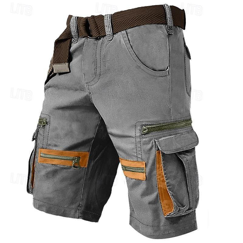Short cargo en coton résistant pour homme – Style utilitaire robuste