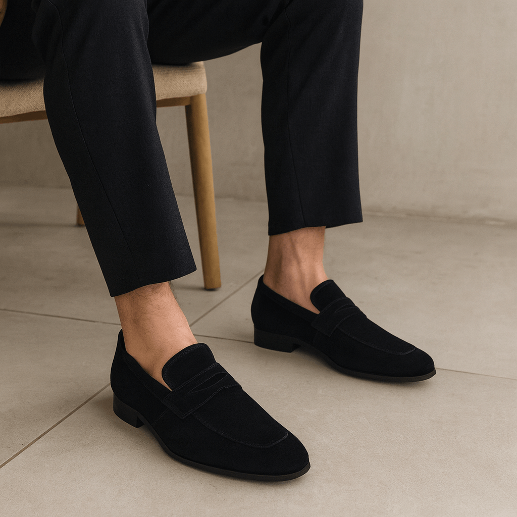 Solvsvanen Mocassins Penny en Suède