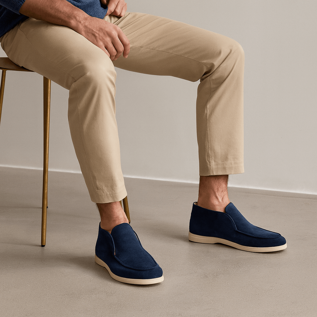 Solvsvanen Loafers en Suède Haut de Gamme