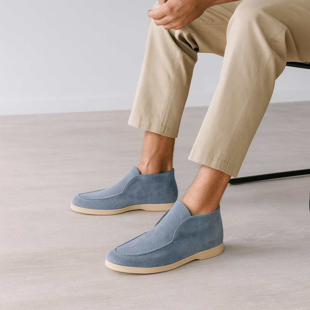 Solvsvanen Loafers en Suède Haut de Gamme