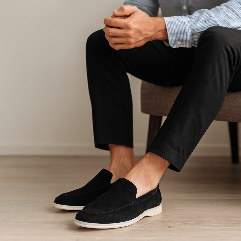 Solvsvanen Loafers en Suède