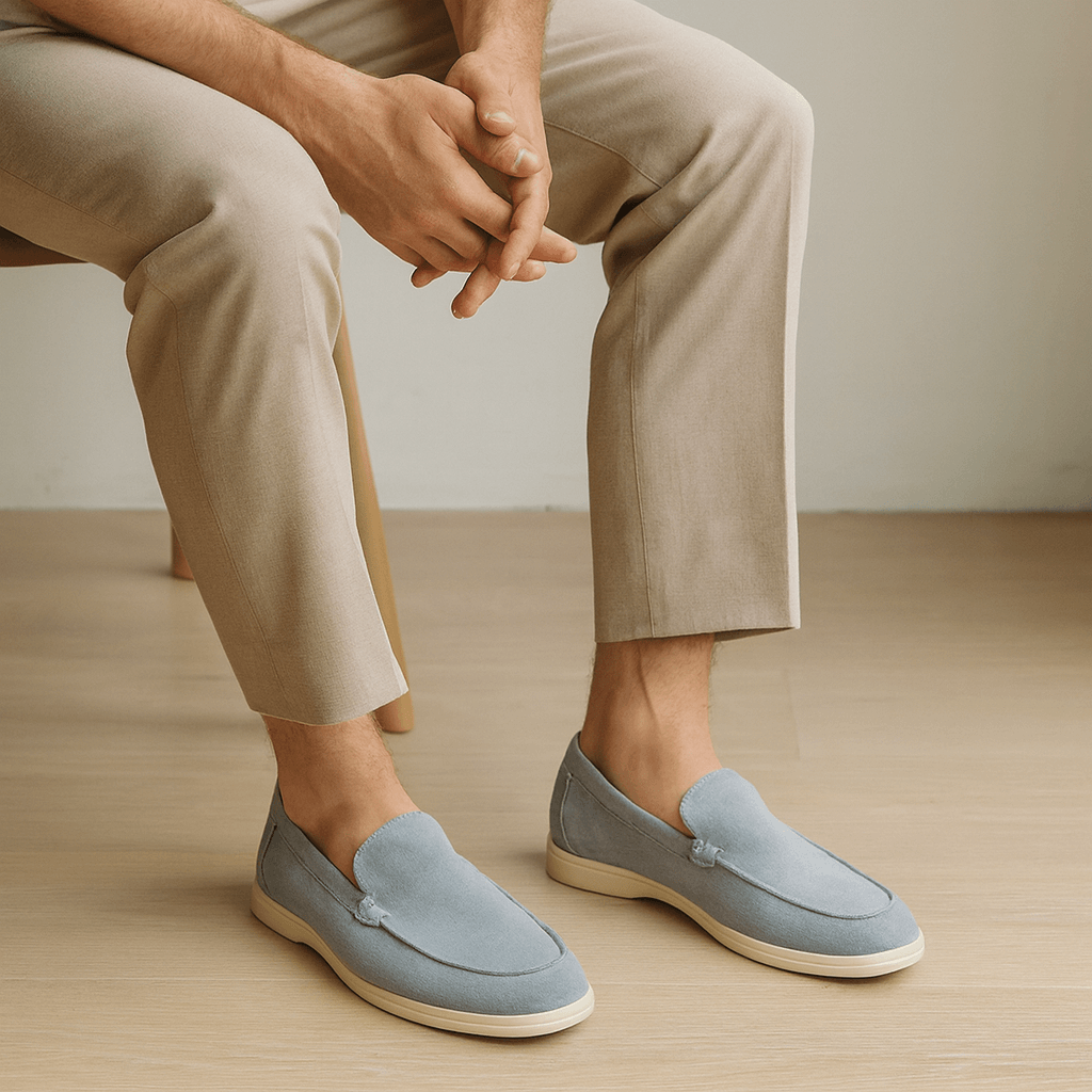 Solvsvanen Loafers en Suède