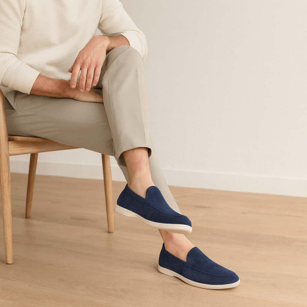 Solvsvanen Loafers en Suède