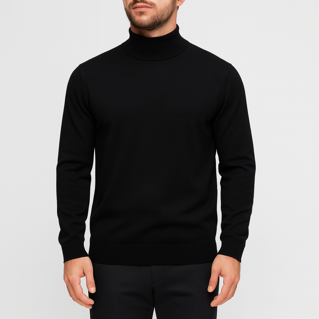 Solvsvanen | Col roulé slim en coton