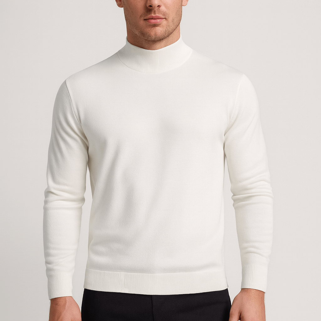 Solvsvanen | Col roulé slim en coton