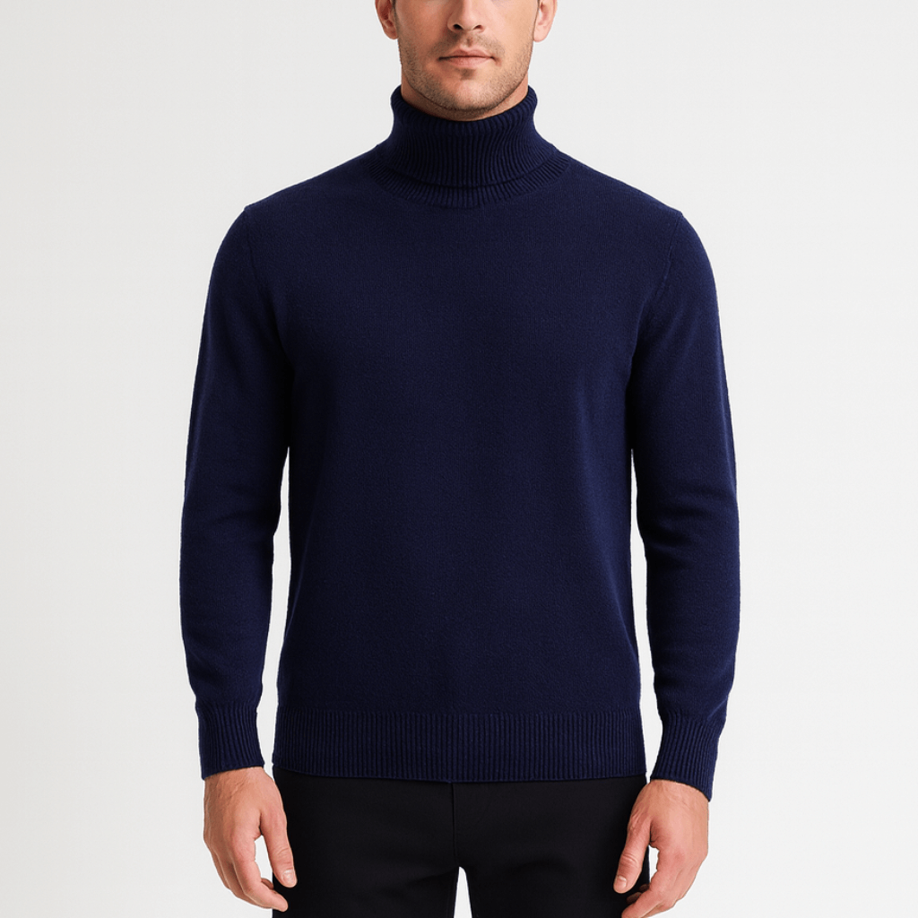 Solvsvanen | Mélange de fibres doux pull col roulé