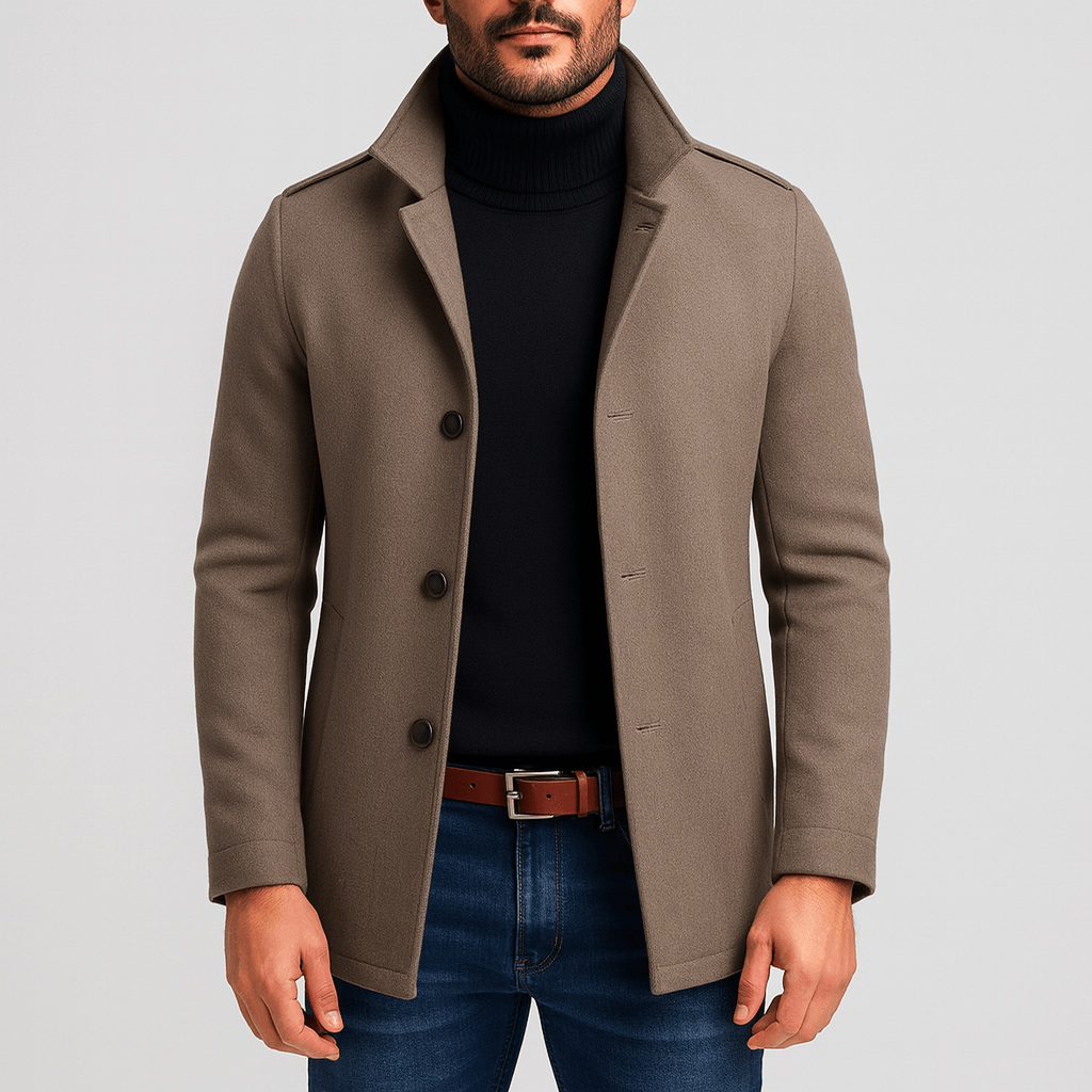 Solvsvanen | Manteau en laine coupe courte et ajustée