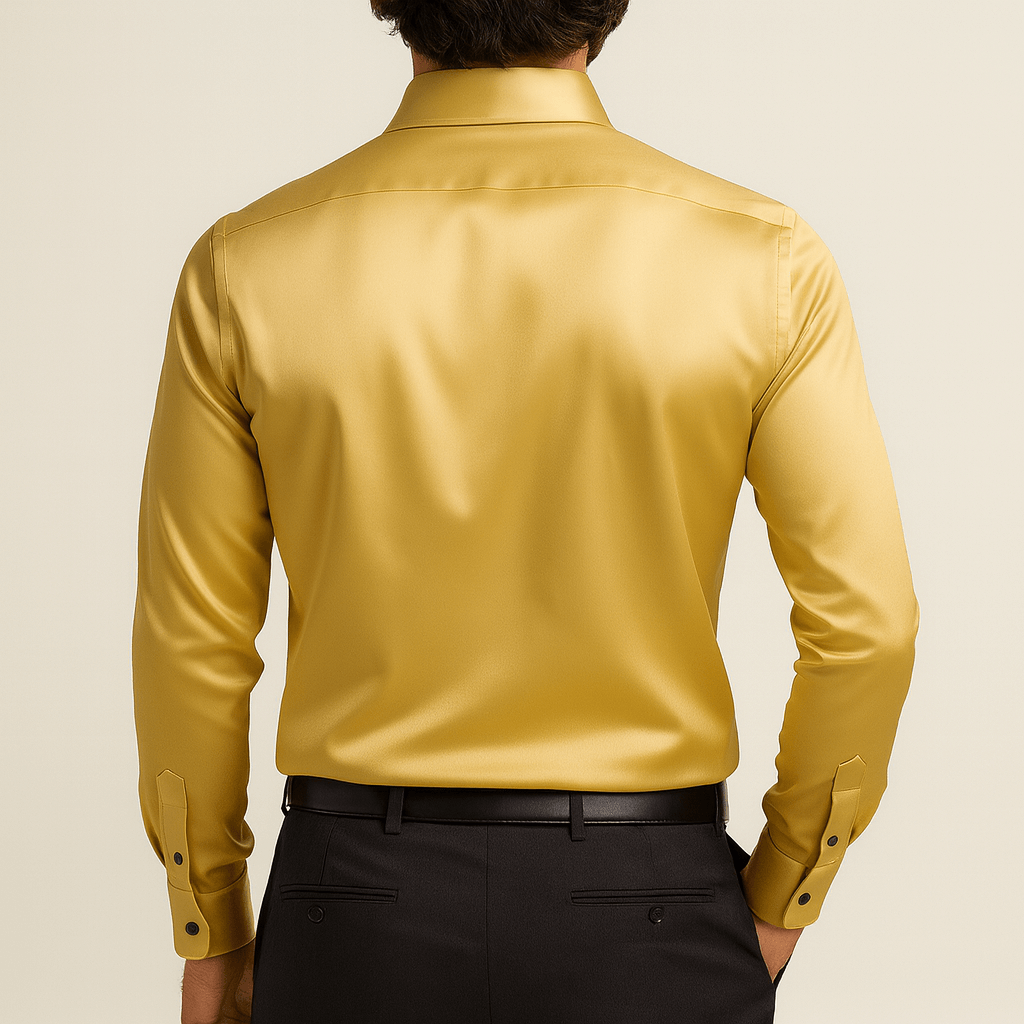 Solvsvanen | Satinhemd mit tailliertem Schnitt