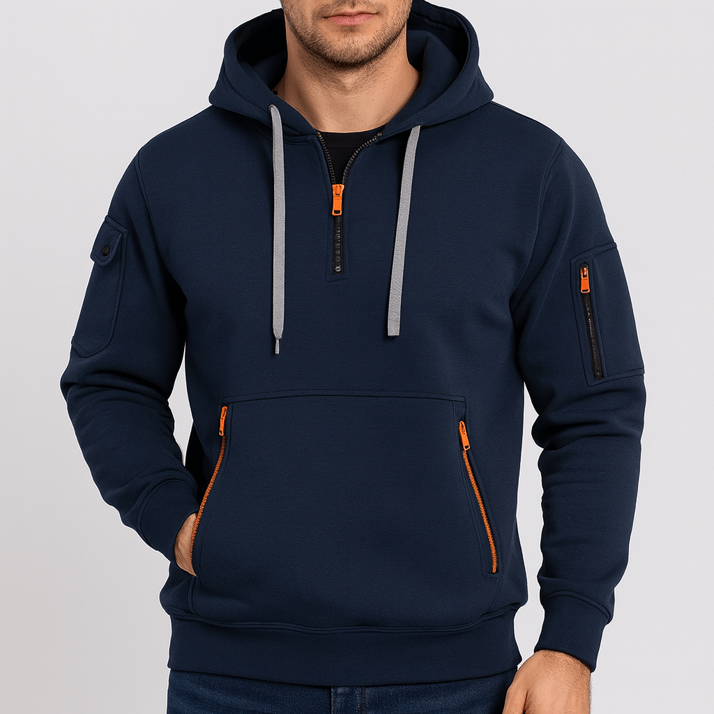 Solvsvanen | Confortable sweat à capuche demi-zip