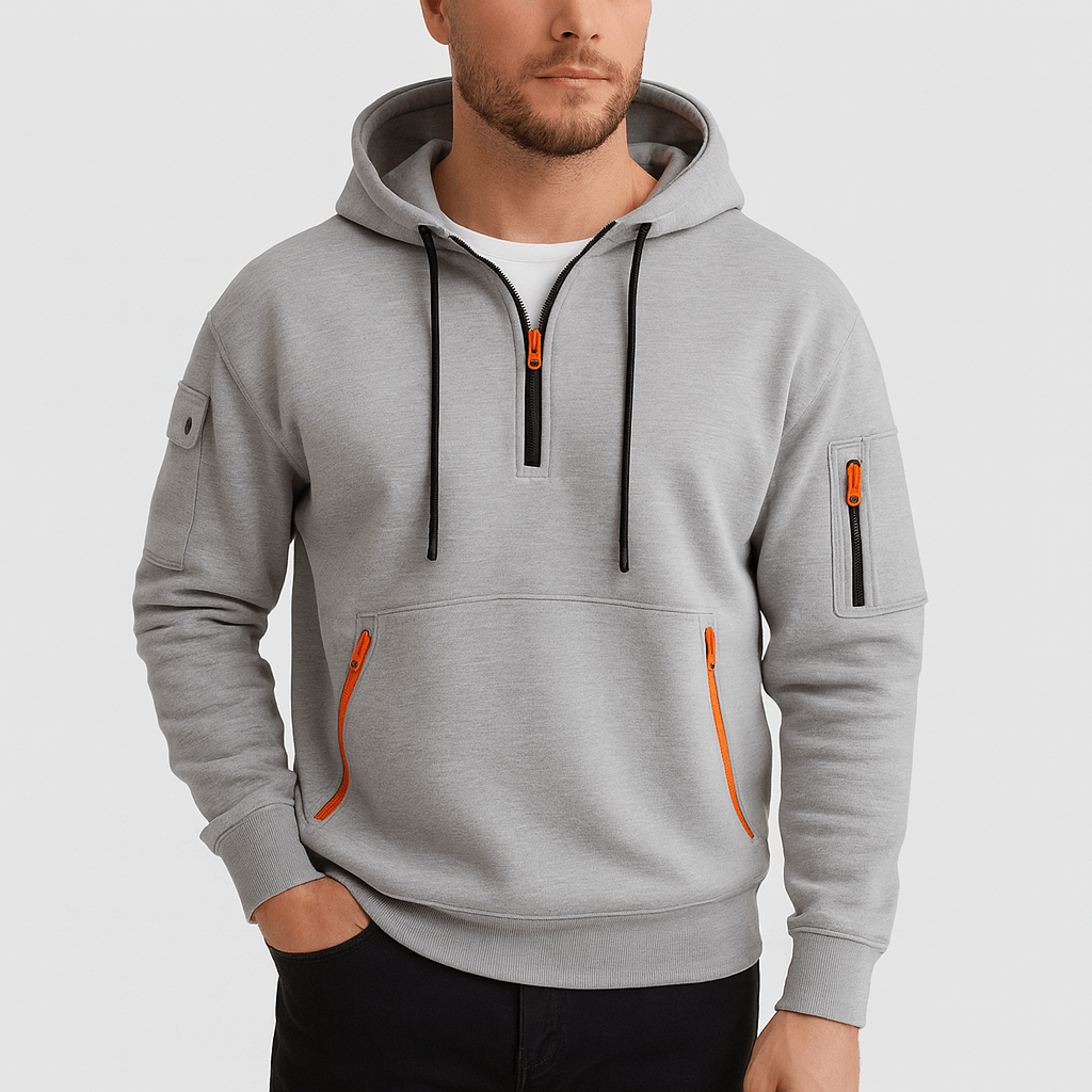 Solvsvanen | Confortable sweat à capuche demi-zip