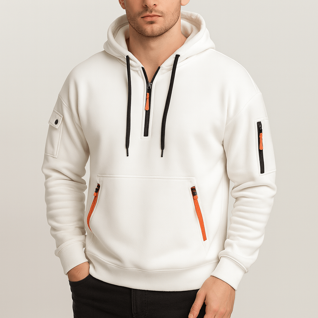 Solvsvanen | Confortable sweat à capuche demi-zip