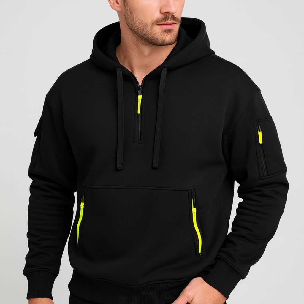 Solvsvanen | Confortable sweat à capuche demi-zip