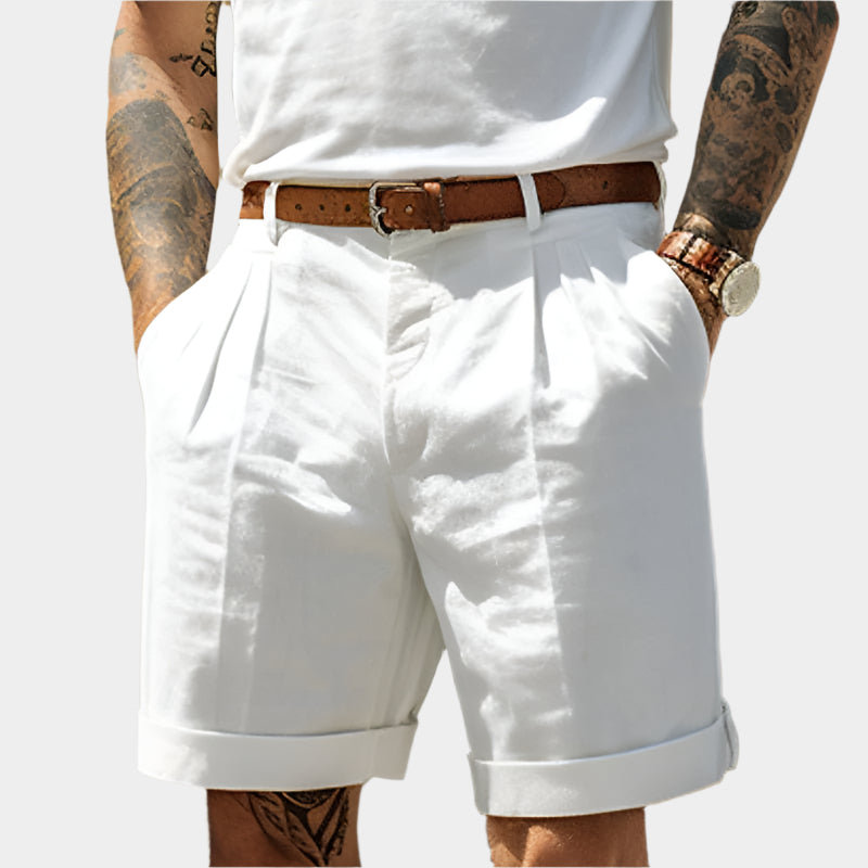 Short décontracté taille mi-haute avec poches – Vêtements d'été polyvalents pour hommes