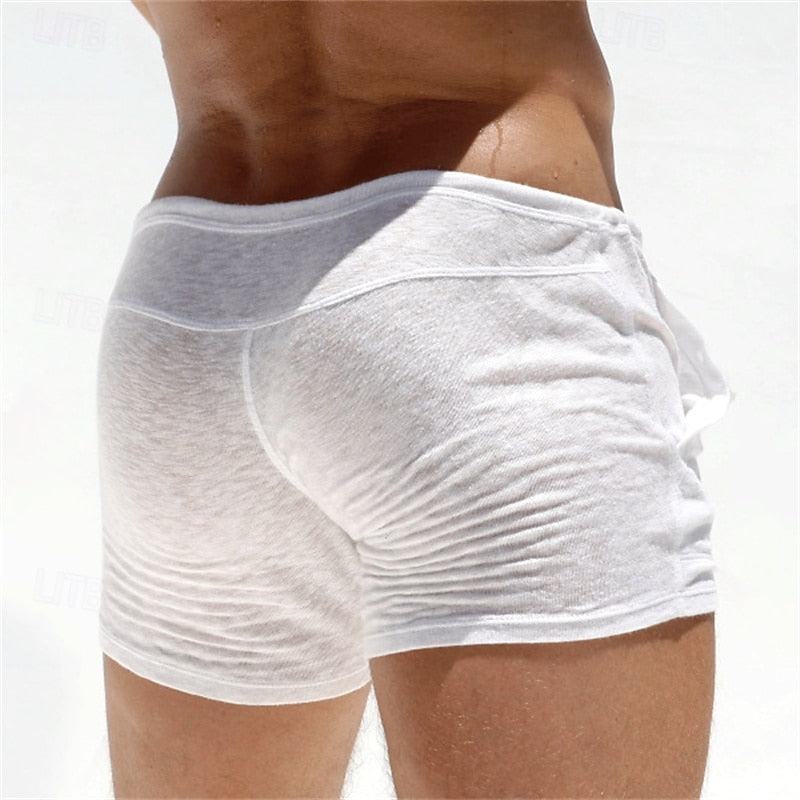 Short court léger décontracté/sport pour homme avec cordon de serrage
