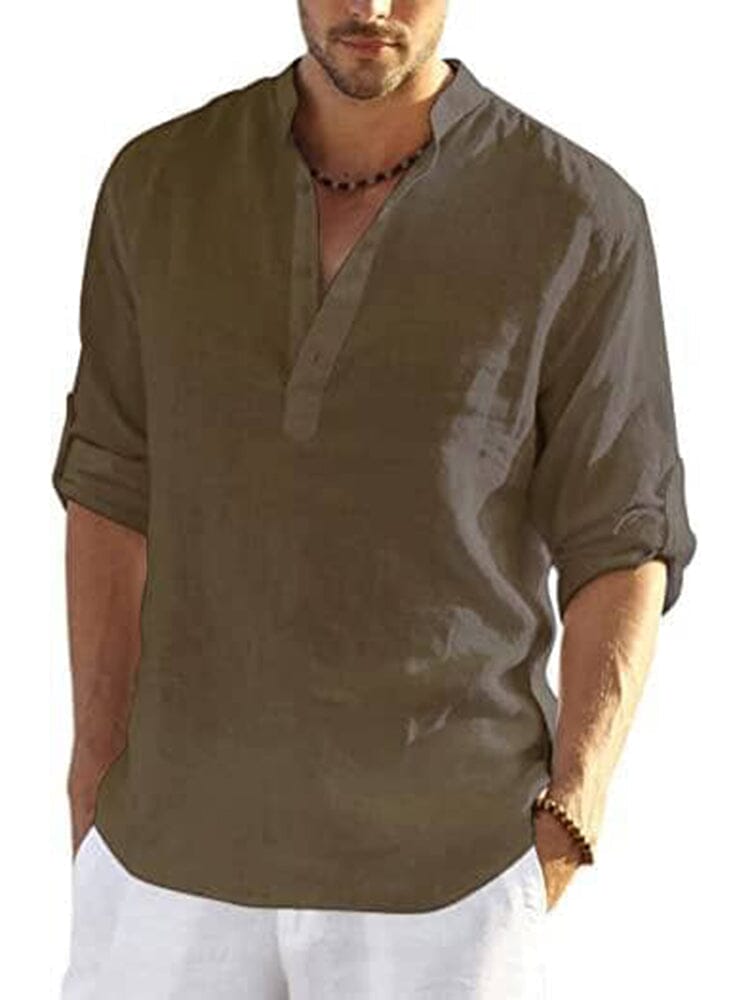 Chemise Homme Col Ouvert, Style Estival Décontracté pour les Vacances