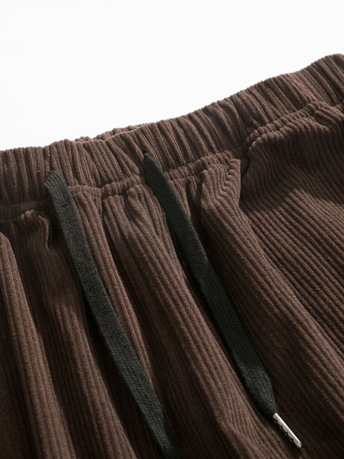 Pantalon de survêtement en velours côtelé avec cordon de serrage pour homme