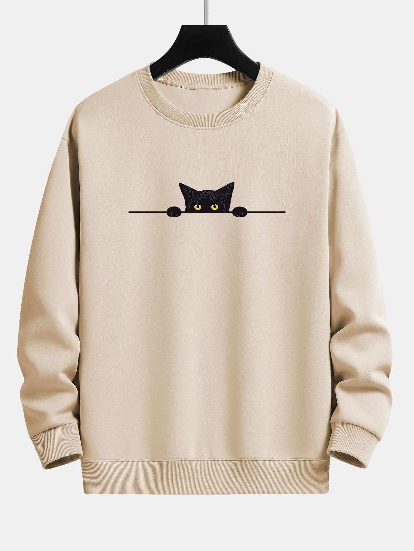 Pulls décontractés à imprimé chat graphique – Pulls pour homme