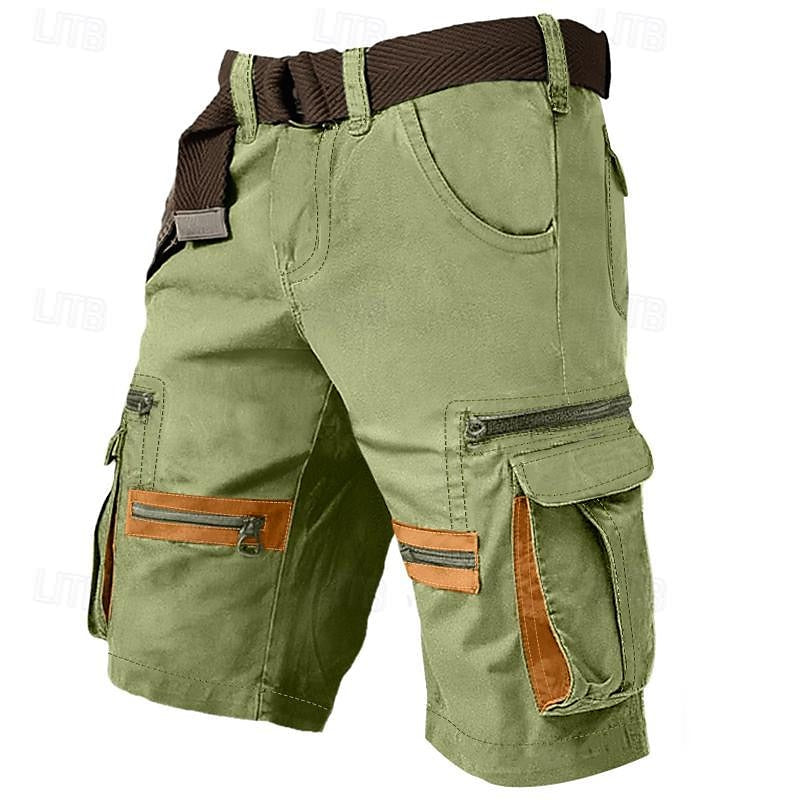 Short cargo en coton résistant pour homme – Style utilitaire robuste