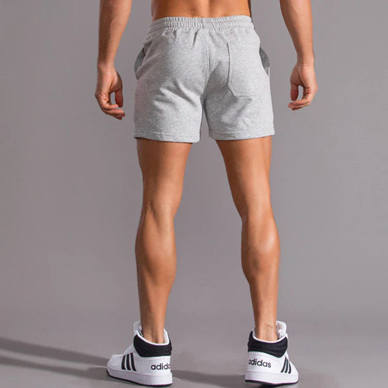 Short de sport en coton – Vêtements d'entraînement athlétiques confortables pour hommes