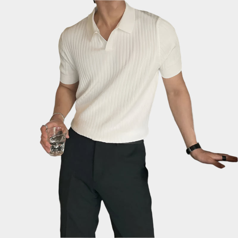 Polo Slim Fit – Élégance Style Old Money pour Homme