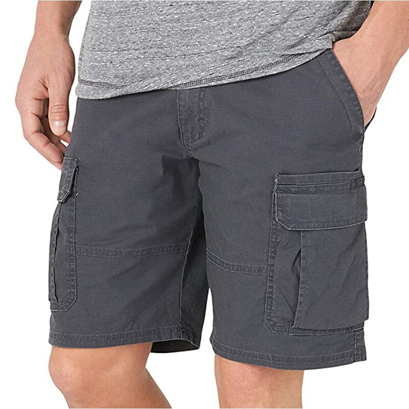 Short cargo en coton sur mesure pour homme – Style décontracté et utilitaire pour l'été