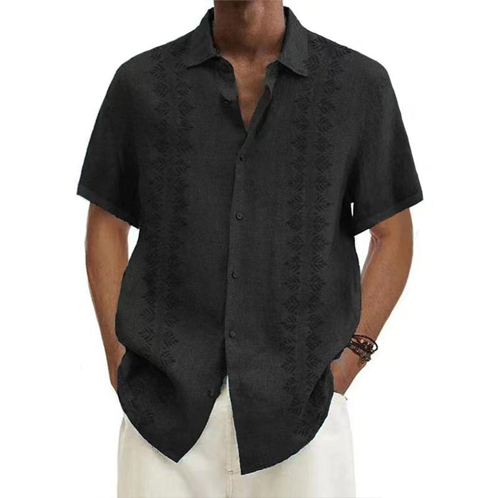 Chemise boutonnée en lin de qualité supérieure – Confort et fraîcheur pour l'été