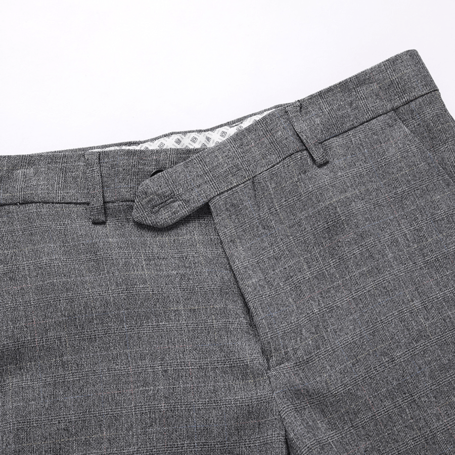 Costume 3 pièces avec gilet – Ensemble habillé en laine mélangée pour homme