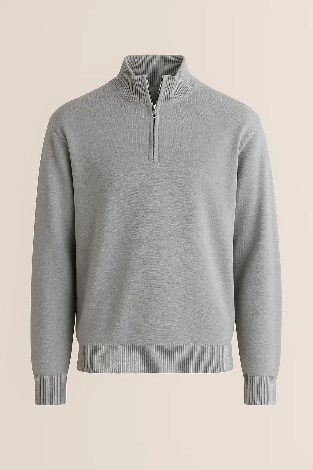 Zip-Up en Laine Mérinos pour Homme – Vêtement Chaud et Élégant avec Col Zippé, Parfait pour l'Hiver - 1