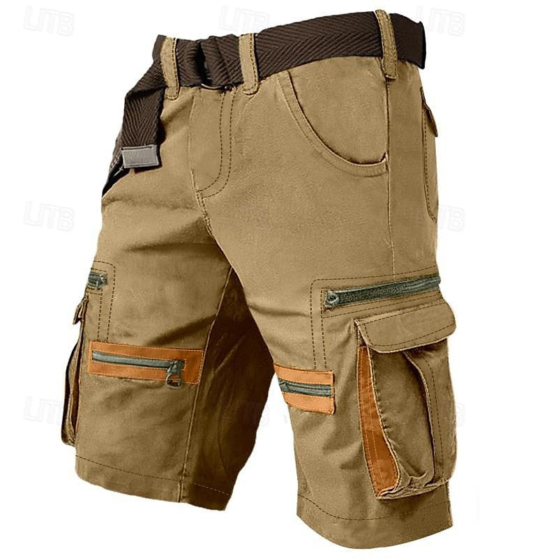 Short cargo en coton résistant pour homme – Style utilitaire robuste