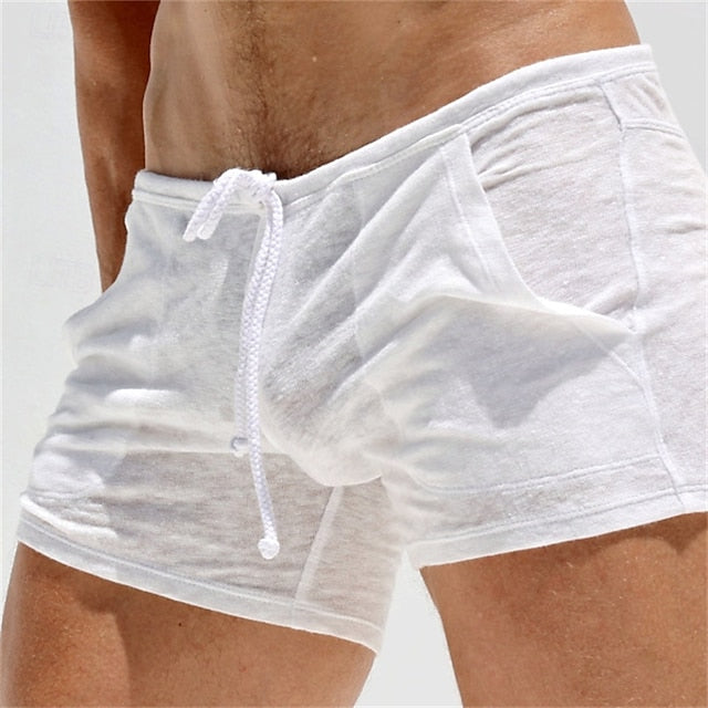 Short court léger décontracté/sport pour homme avec cordon de serrage