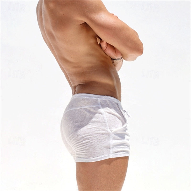 Short court léger décontracté/sport pour homme avec cordon de serrage